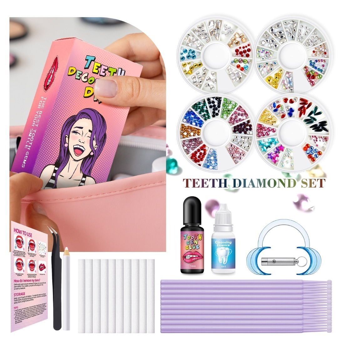 Tooth Gem Kit - Kendin Yap Diş Takısı Seti Mücevher