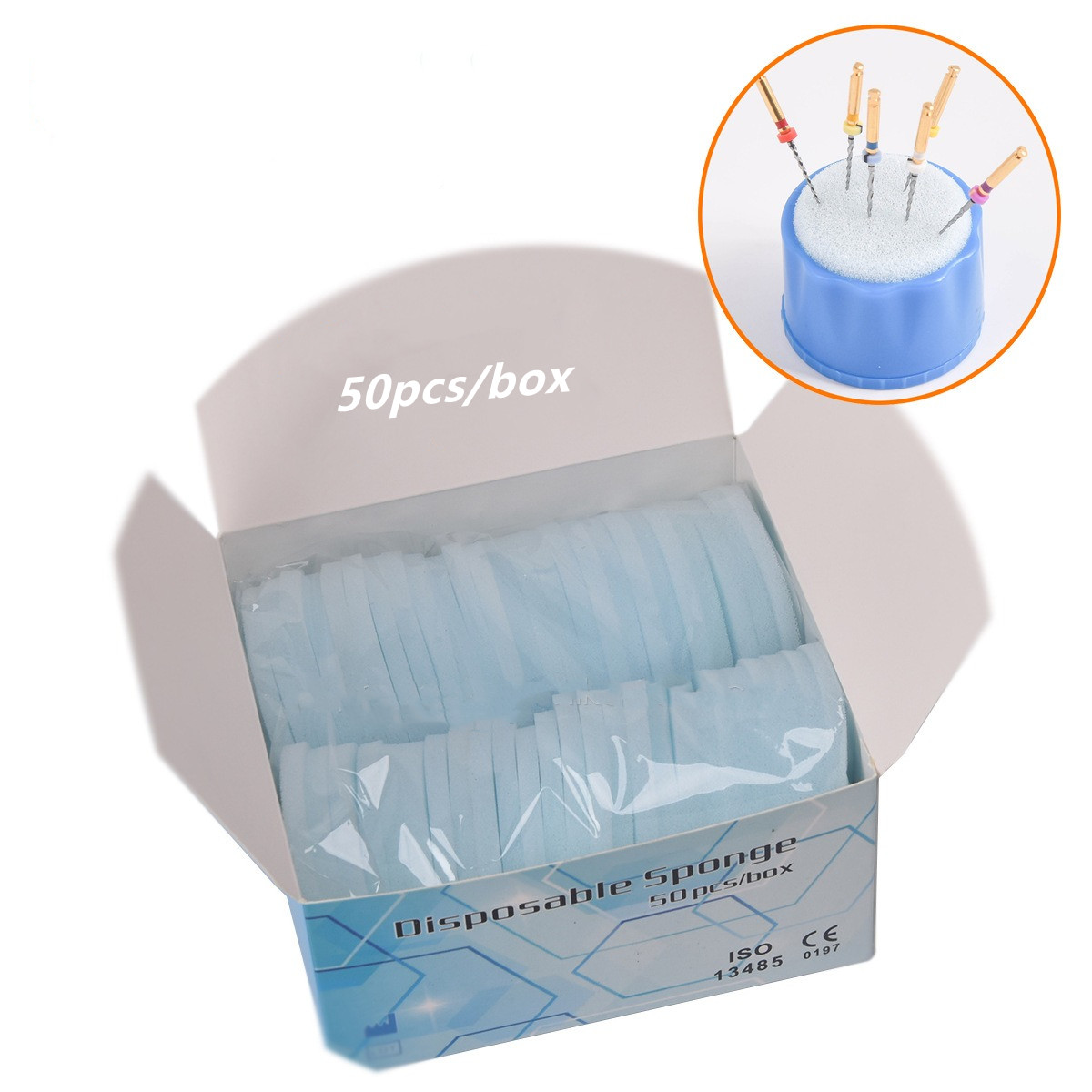 Teeth Whitening Foam - 50 adet tek kullanımlık sünger ped