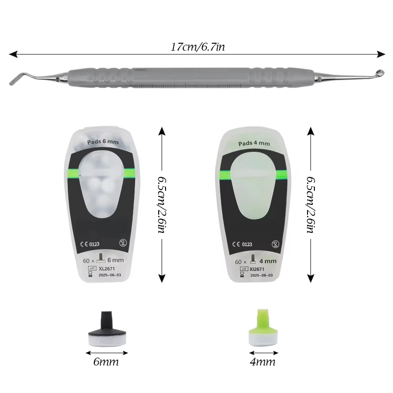 Teeth Whitening Light Kit - Diş Kompozit Kiti, Köpük Ped Kalıplama