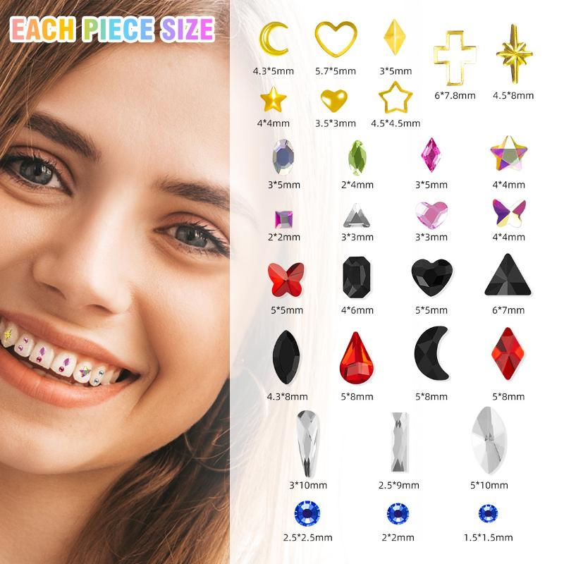 1 takım Diş Diş Taşlar Kristal - Tooth Gem Kit incelemesi ve fiyatı