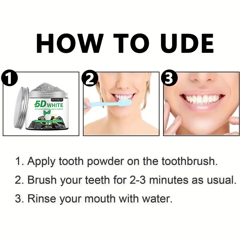 YUlTlKUE 5D Beyaz Aktif Kömür  - Teeth Whitening Quotes incelemesi ve fiyatı