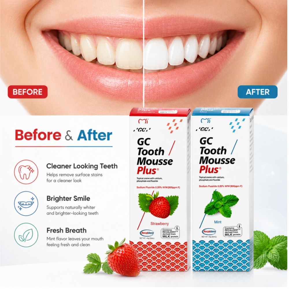 GCTooth Mousse Plus Nane Çilek - Teeth Whitening Foam incelemesi ve fiyatı