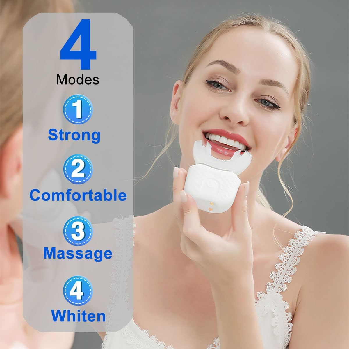 Diş bakımı U şekli elektrikli  - Teeth Whitening Light Kit incelemesi ve fiyatı