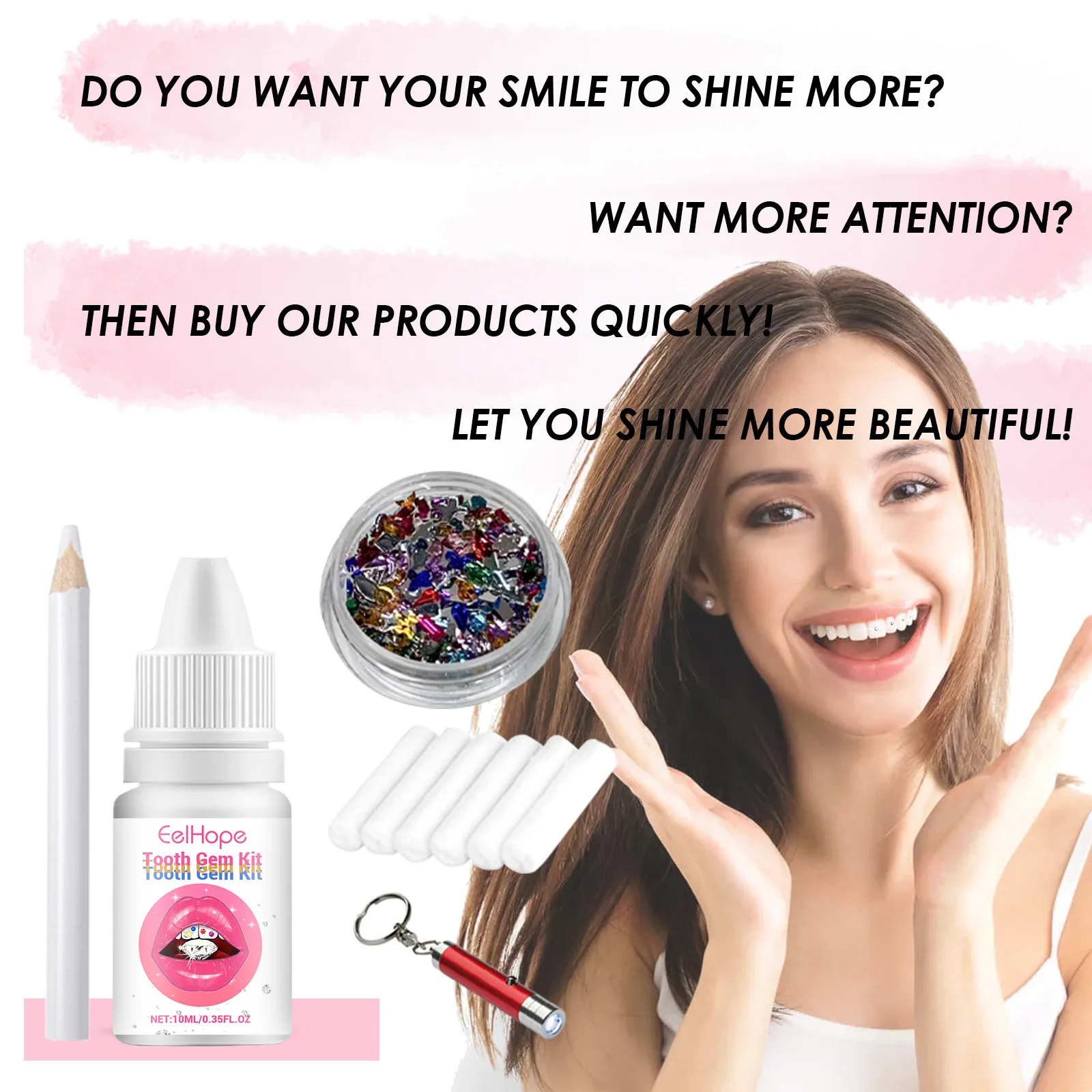 Diş Takı Seti Kendin Yap Şeffa - Tooth Gem Kit incelemesi ve fiyatı