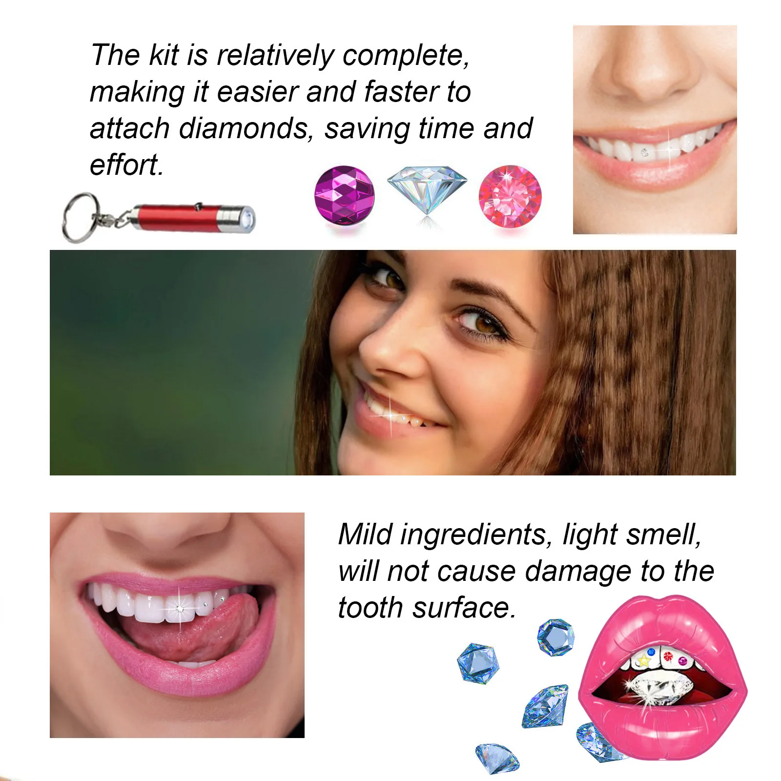 Diş Takı Seti Kendin Yap Şeffa - Tooth Gem Kit incelemesi ve fiyatı