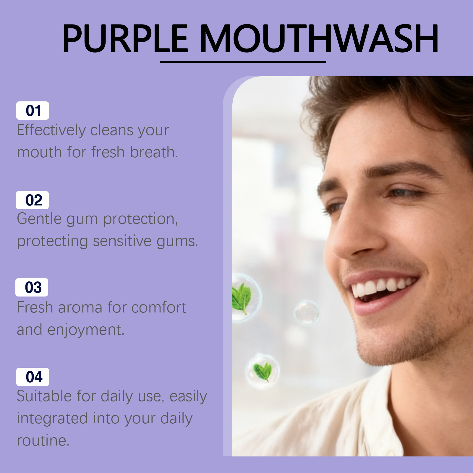Tekli Paket Mor Ağız Çalkalama - Teeth Whitening Xylitol incelemesi ve fiyatı
