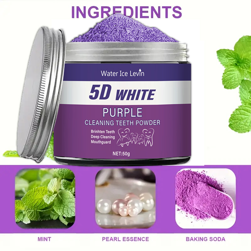 Mor Diş Beyazlatma Tozu, 50g - - Teeth Whitening Co incelemesi ve fiyatı